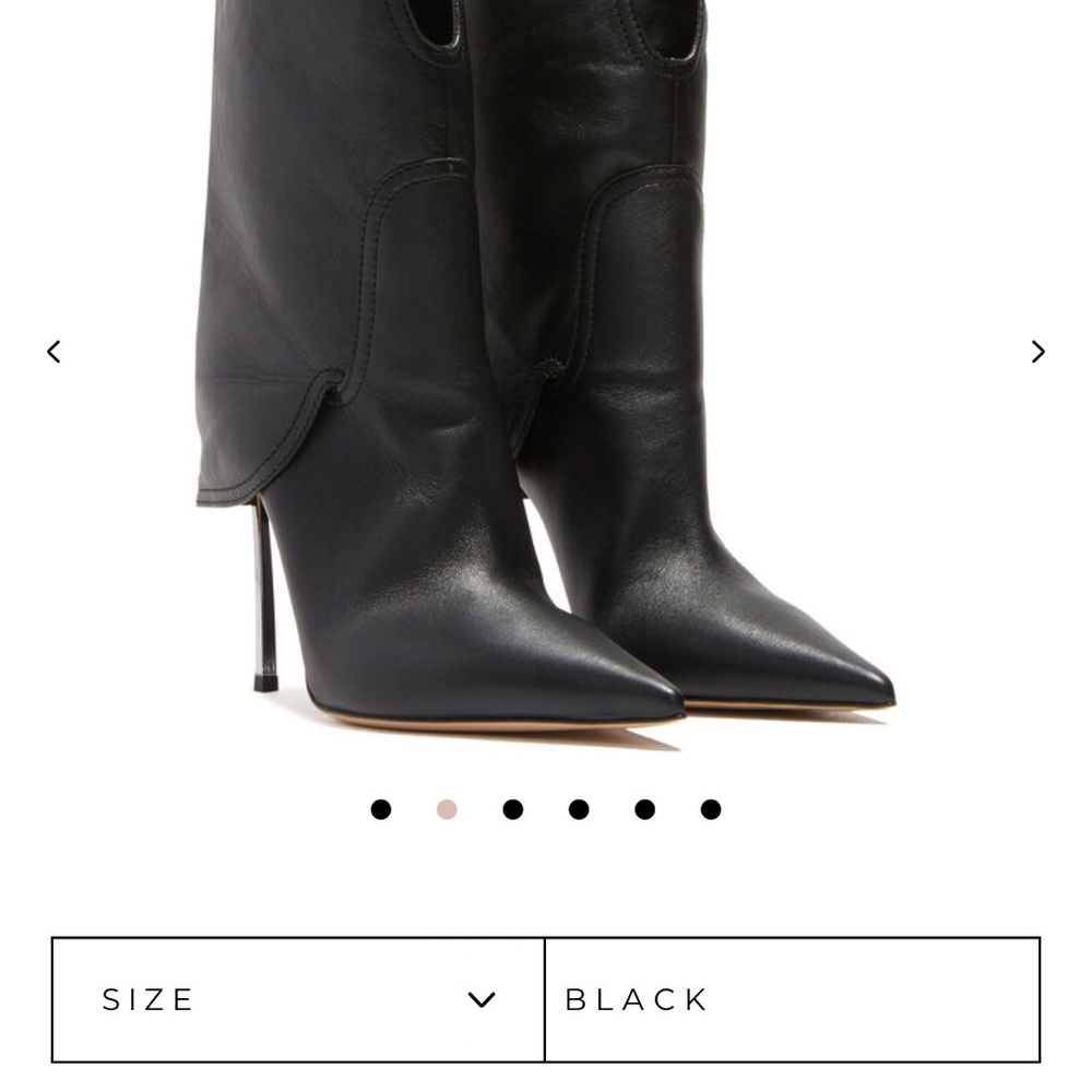 Casadei black Leather ankle boot. Blade series. Stunning Boots!